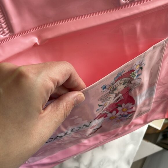 Vintage Showa retro Girl 80s - vinyl material tote bag by Flomo - Picture 10 of 11